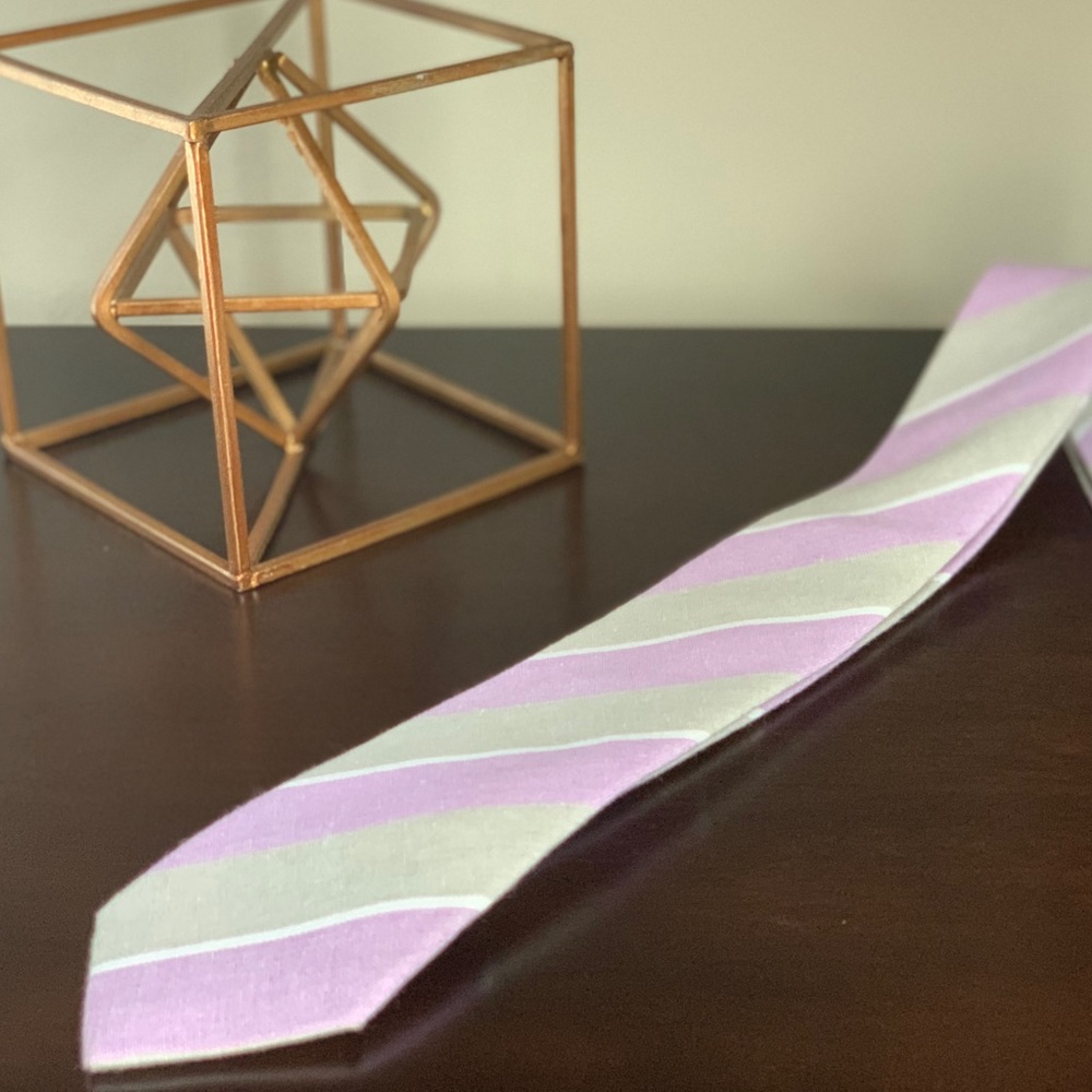 Jack Sartorial Purple and Green Tie. Never Worn